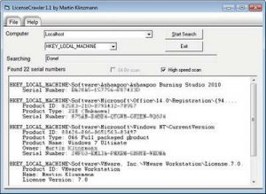 recupero chiavi seriali