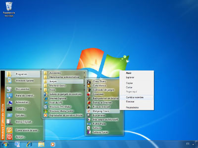 Menu Windows7 come Xp