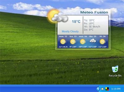 Previsioni meteo con MeteoFusion Previsioni meteo con MeteoFusion