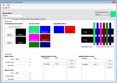 Creare temi e personalizzare i documenti di Office 2007