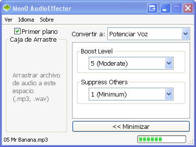 Modificare file audio con effetti originali