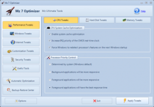 ottimizzare windows7