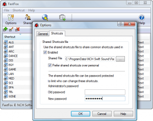 Attivare le scorciatoie per la tua tastiera