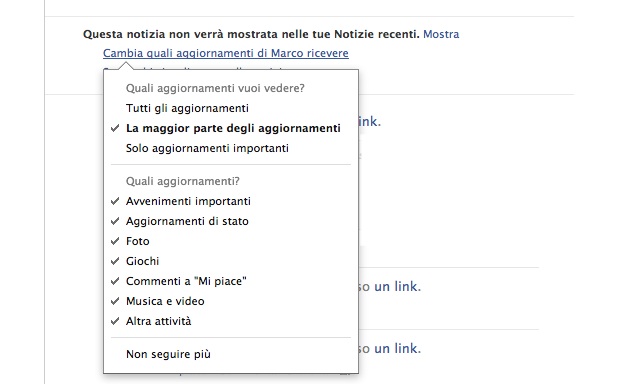 Come oscurare amici su Facebook