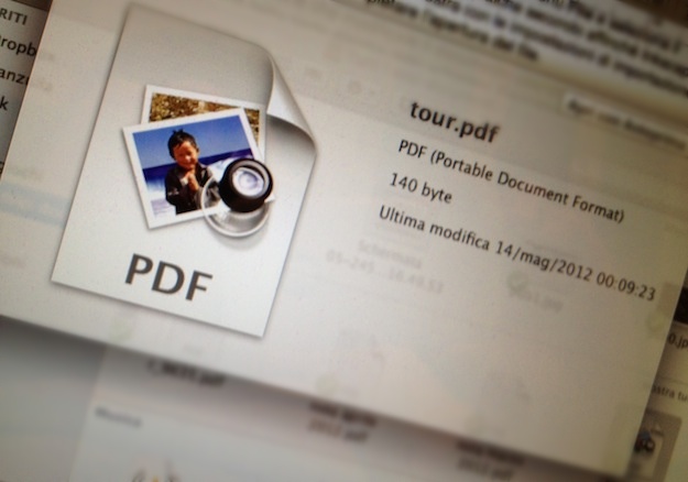 Effettuare il salvataggio di documenti PDF