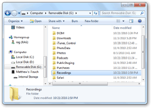 visualizzare cartelle iphone