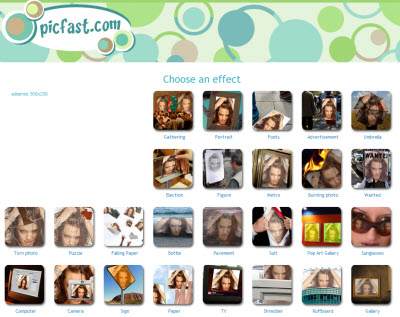 PicFast: trasforma le tue foto nel 2010!