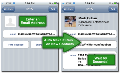 Aggiornamento contatti Google