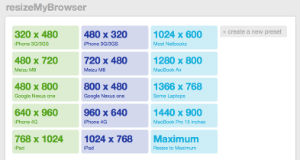 Testare le diverse risoluzioni del browser con ResizeMyBrowser