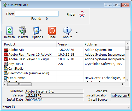 Scaricare un programma di disinstallazione applicazioni Windows (versione Portable)
