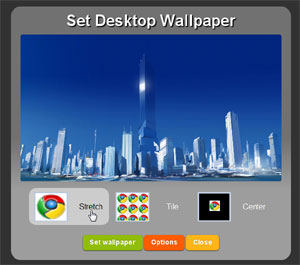 Google Chrome e sfondo desktop