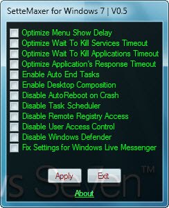 Ottimizzazione Windows 7
