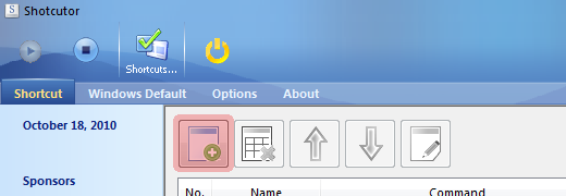 Creare combinazioni di tasti