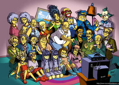 Simpson stile Manga