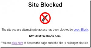bloccare siti web