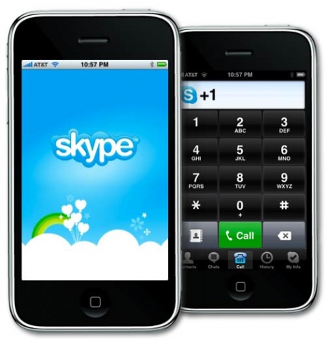 Skype per iPhone chiamate 3G