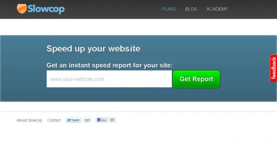 Slowcop: controllare velocità sito