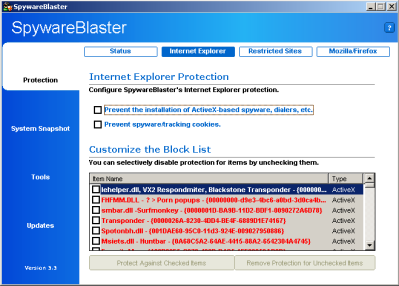 Spyware Blaster