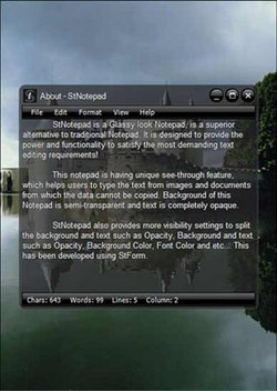 Blocco appunti trasparente per Windows