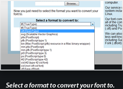 Conversione dei font online