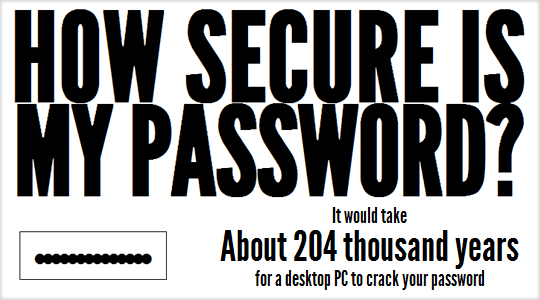Password sicure? Scoprilo con How Secure