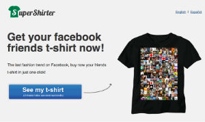 SuperShirter, crea la t-shirt con i contatti di Facebook