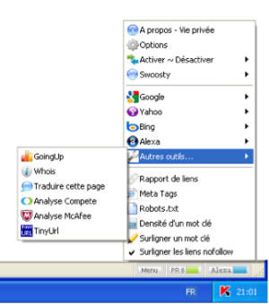 Swoosty SEO Tools plugin Firefox per monitoraggio seo