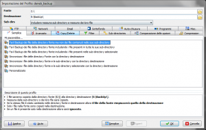 Backup esclusivo con SyncBack Backup esclusivo con SyncBack