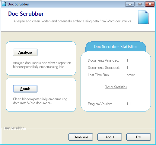 Cancellare Meta Data nascosti e le informazioni extra  da documenti Word