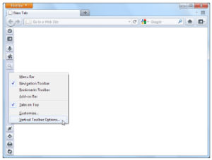Vertical Toolbar, aggiungere una barra verticale a Firefox 4