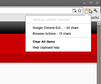 Google Chrome e la Web Clipboard