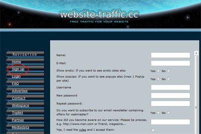 Trucco per aumentare le visite su Myspace