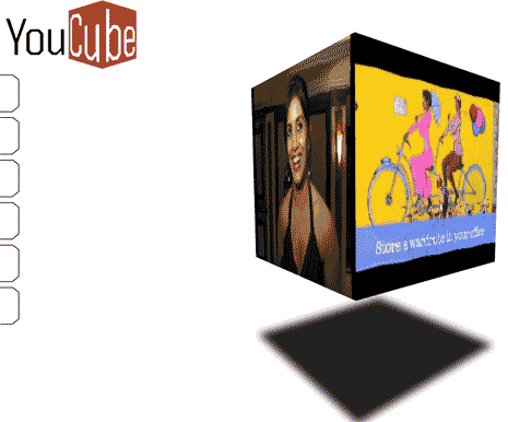 Come visulizzare più video di Youtube sul desktop in un cubo 3D