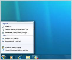 Jump List Windows 7
