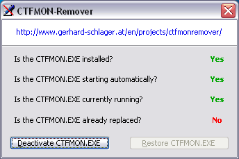 ctfmon-rimuovere-processo-windows