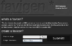 Favigen, servizio per creare favicon online